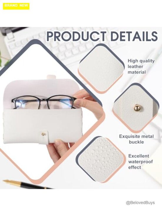 30 Pack Soft PU Leather Eyeglass Cases Studded Sunglasses Pouch main image 5